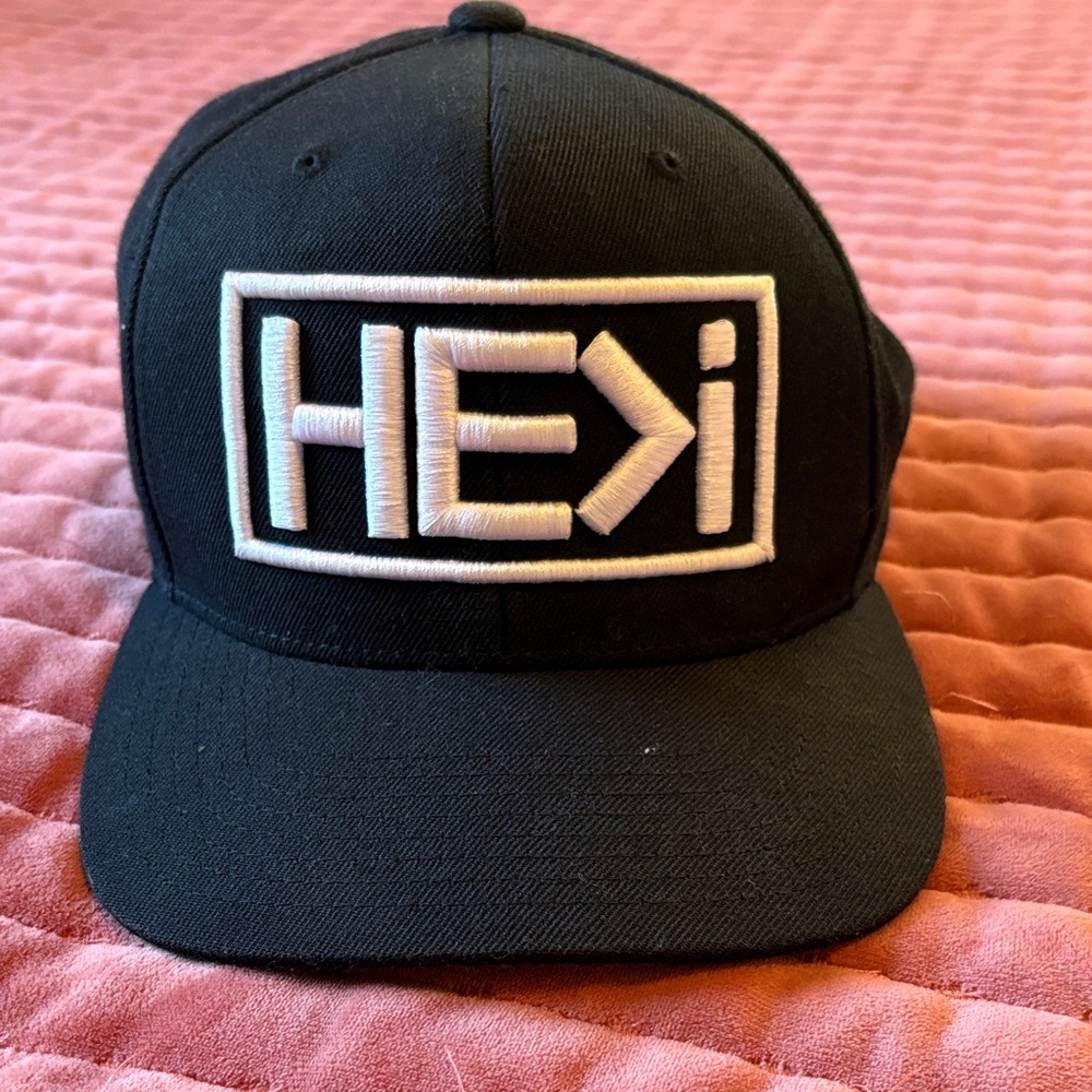 The Classic Black Cap with White Logo